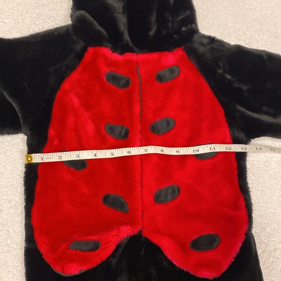 Celebration Halloween plush zip one piece ladybug costume 12-24m - Picture 4 of 6